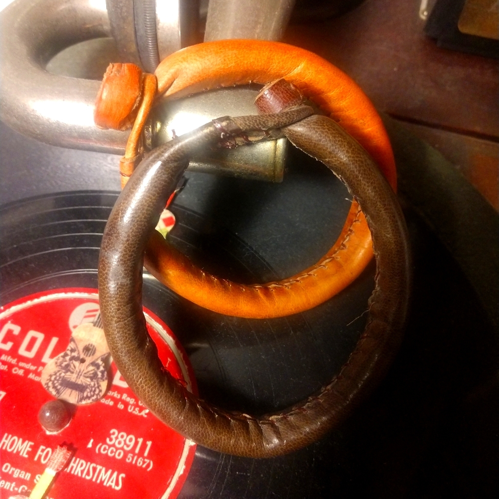 Vintage Leather Bangles High~Quality Handstitched